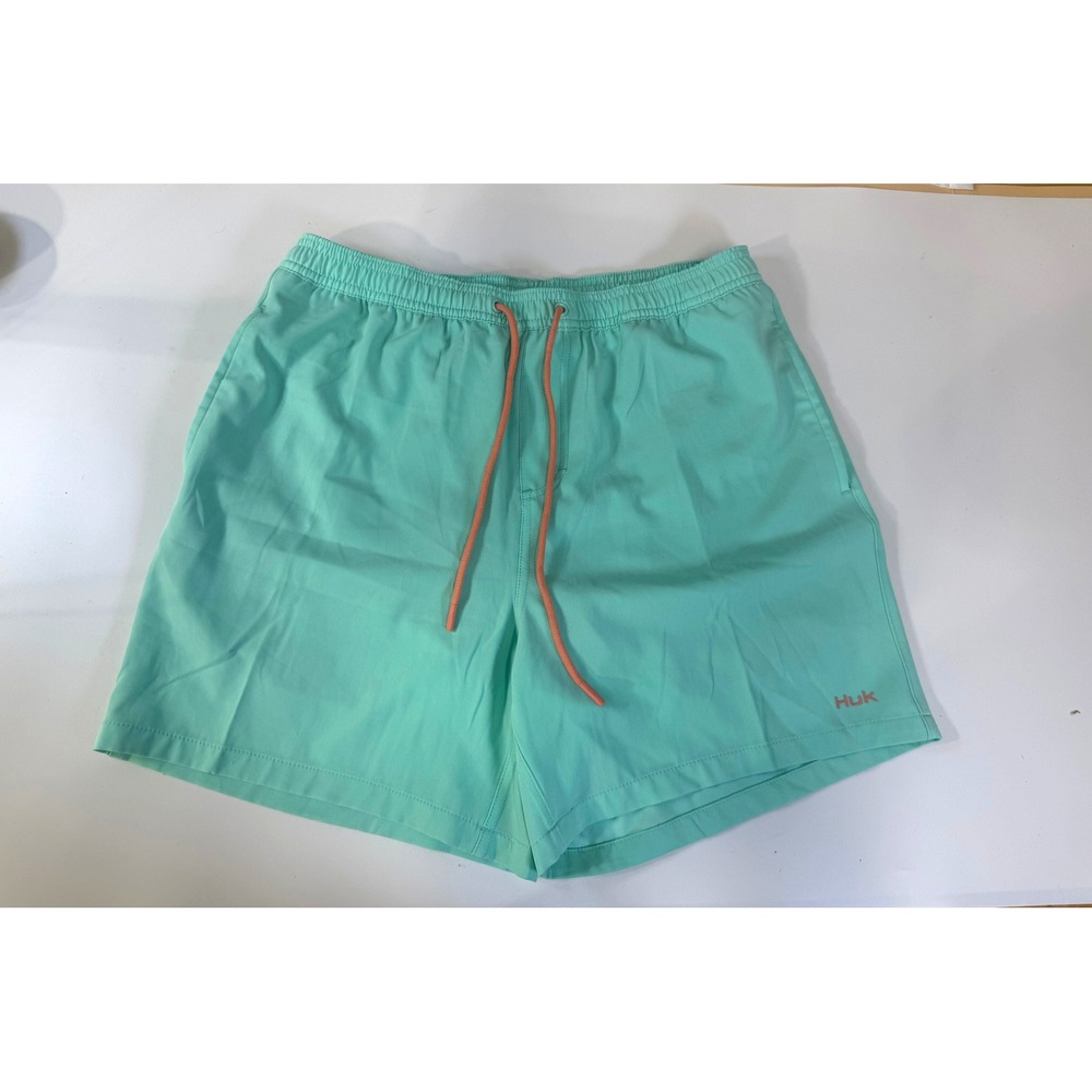 Huk Men's Fishing Swim Shorts Sea Green, Size Med‎ - Picture 3 of 7